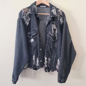 Carmar Charcoal denim jacket XS
